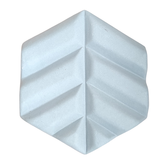 Jabonera de Cerámica Hexágono Azul