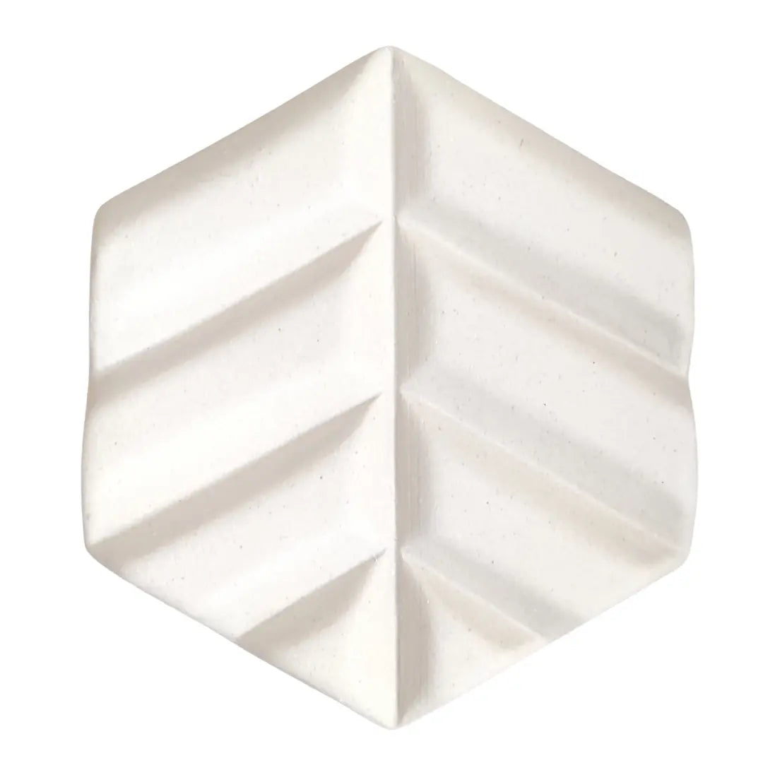 Jabonera de Cerámica Hexágono Blanco El Cambio Lógico