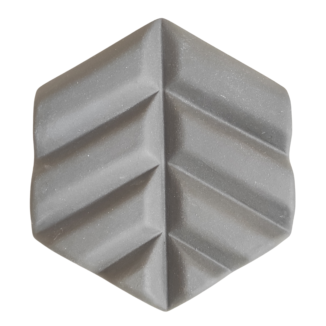 Jabonera de Cerámica Hexágono Negro