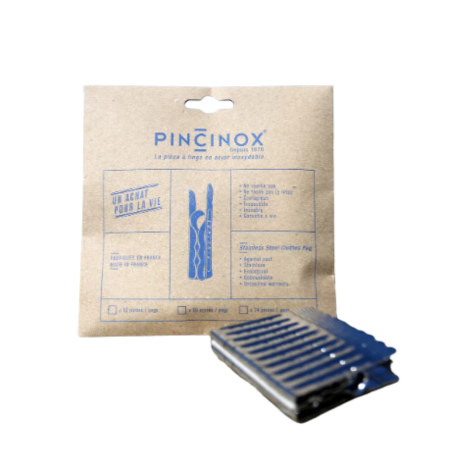 Pinzas para la Ropa de Acero Inoxidable | Pack de 12