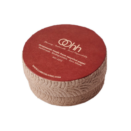 Adornos Navideños de Papel Reciclado - Rojo