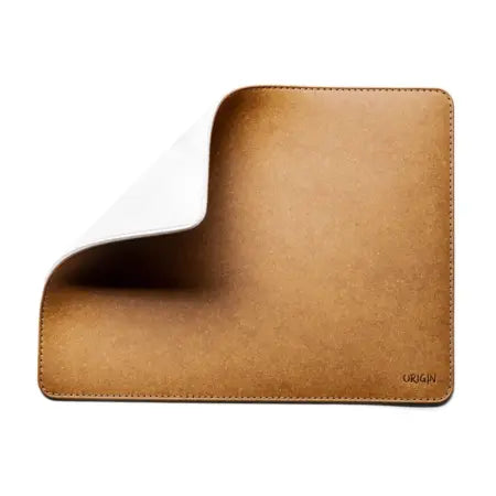 Alfombrilla de ratón de cuero reciclado - Marron Maison Origin