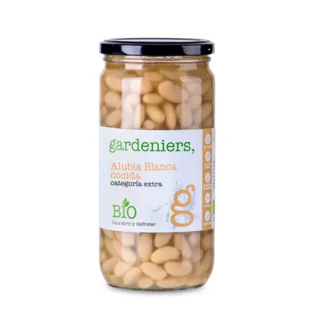 Alubias blancas cocidas ecológicas Gardeniers