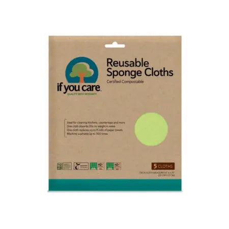Bayetas compostables y reutilizables - Pack de 5 If You Care