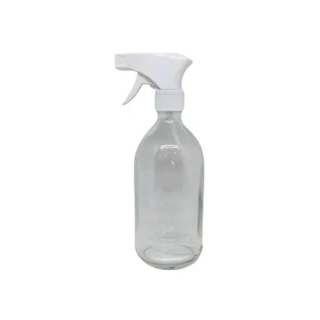 Botella de cristal claro con tapón spray - 500ml El Cambio Lógico