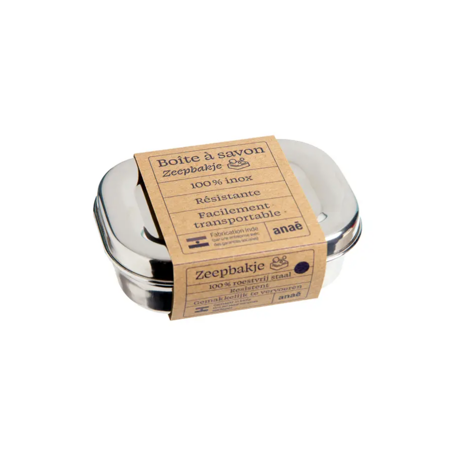 Caja de jabón de acero inoxidable