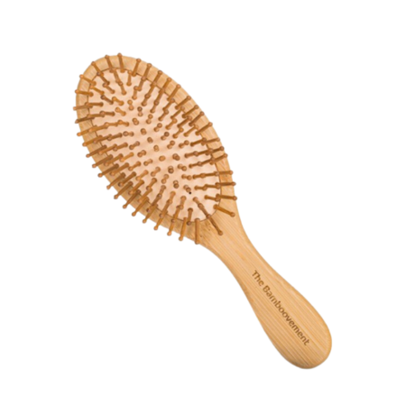 Cepillo de Pelo Ovalado de Bambú