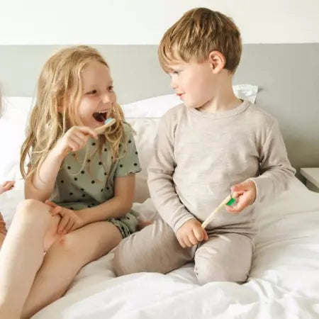 Cepillo de dientes de Bambú Suave & Mediano - Niños Bamboovement
