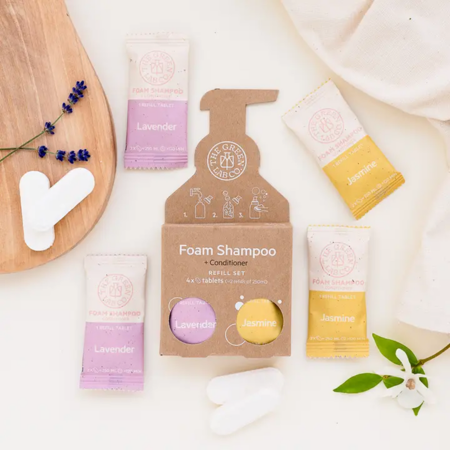 Champú Natural Recargable – Lavanda y Jazmín