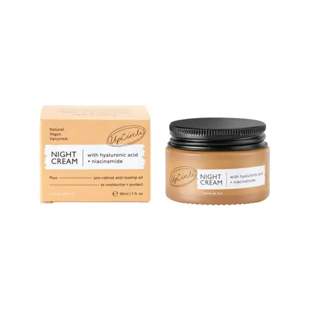 Crema de Noche Antiedad con Ácido Hialurónico y Niacinamida UpCircle