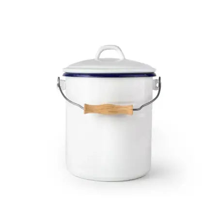 Cubo con tapa para compost blanco - 4L Ibili