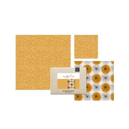 Envoltorio de cera de abeja pack 3 – Golden Rain Little Bee Wrap