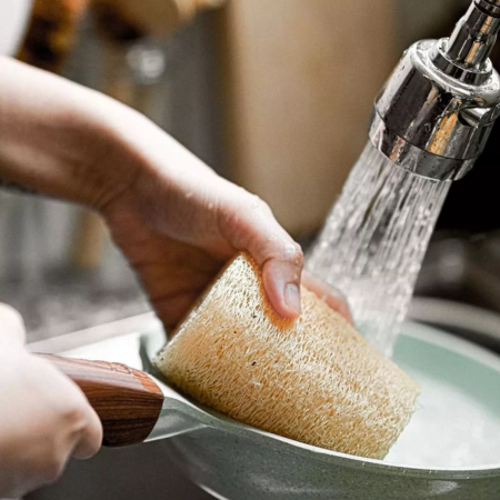 esponja de luffa natural baño