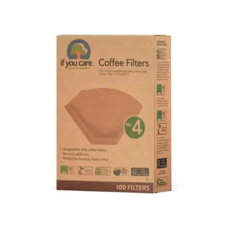 Filtros de Café de Papel Ecológicos - Números 2 & 4 If You Care