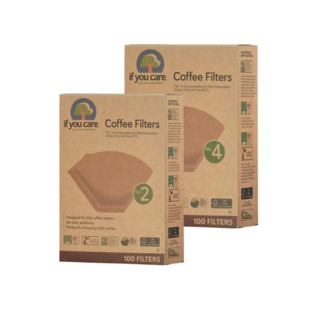 Filtros de Café de Papel Ecológicos - Números 2 & 4
