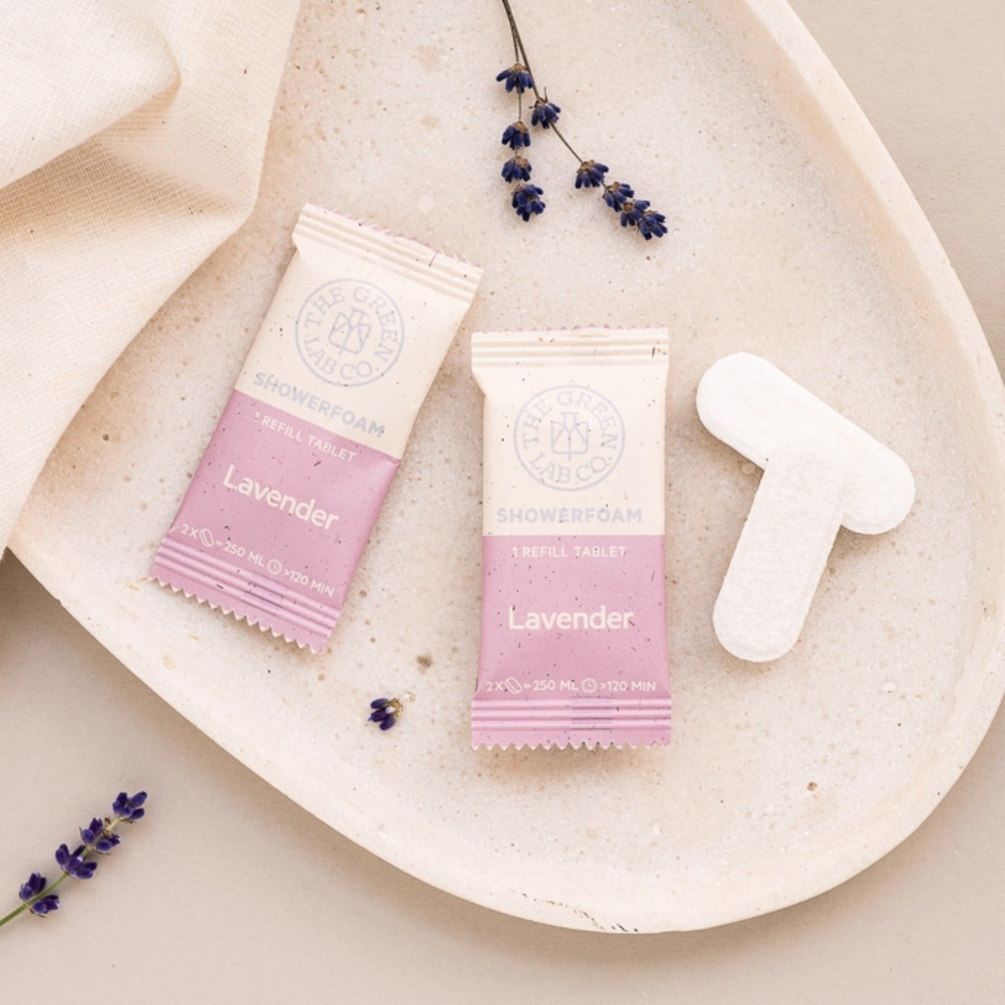 Jabón de ducha natural recargable – Lavanda y Jazmín