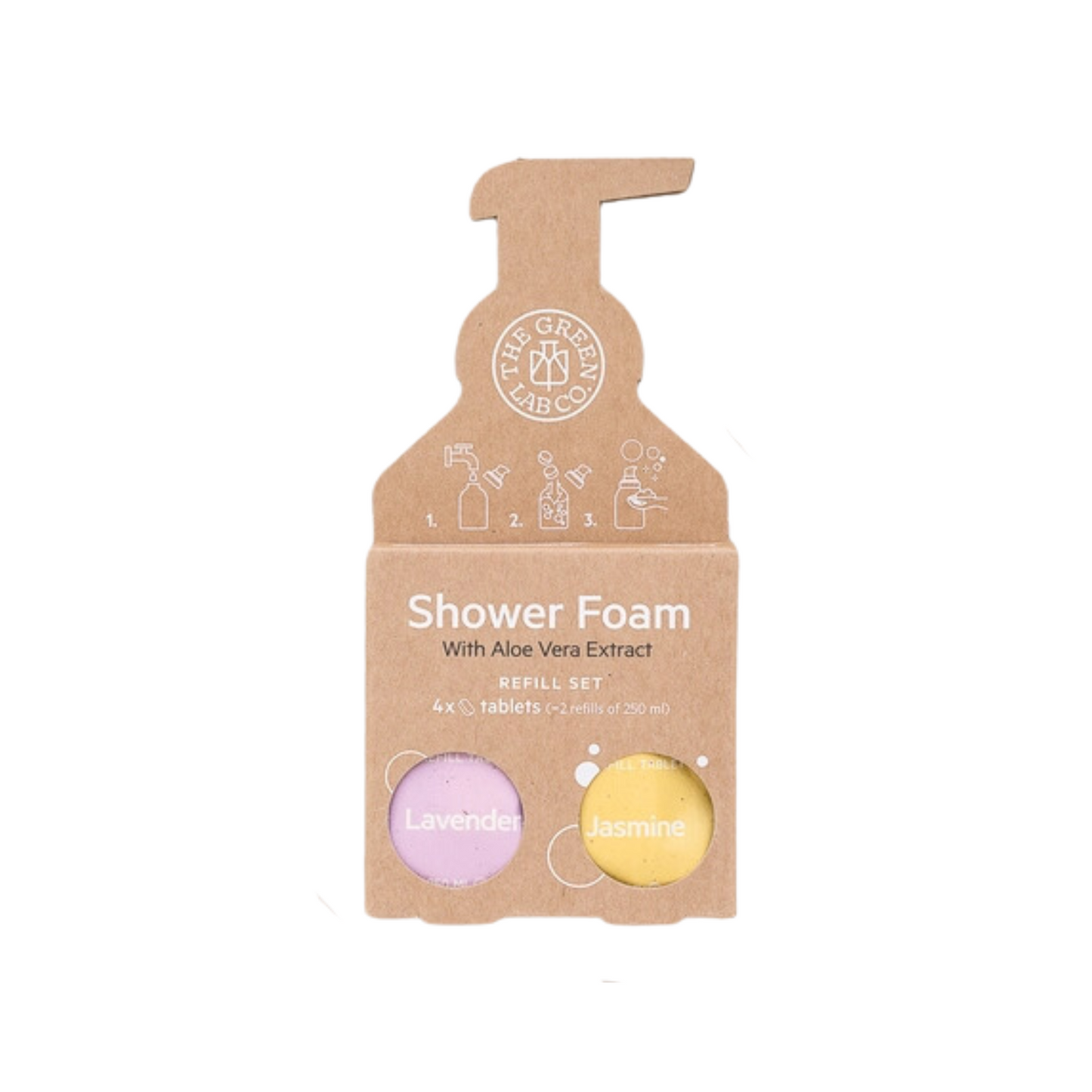 Jabón de ducha natural recargable – Lavanda y Jazmín