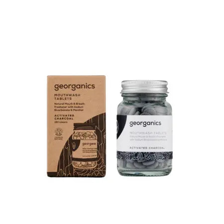 Dentífrico en Tabletas - Carbón Activado y Menta Georganics