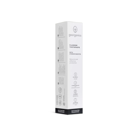 Pasta de dientes Natural con Carbón Activado Tubo de Aluminio – Georganics