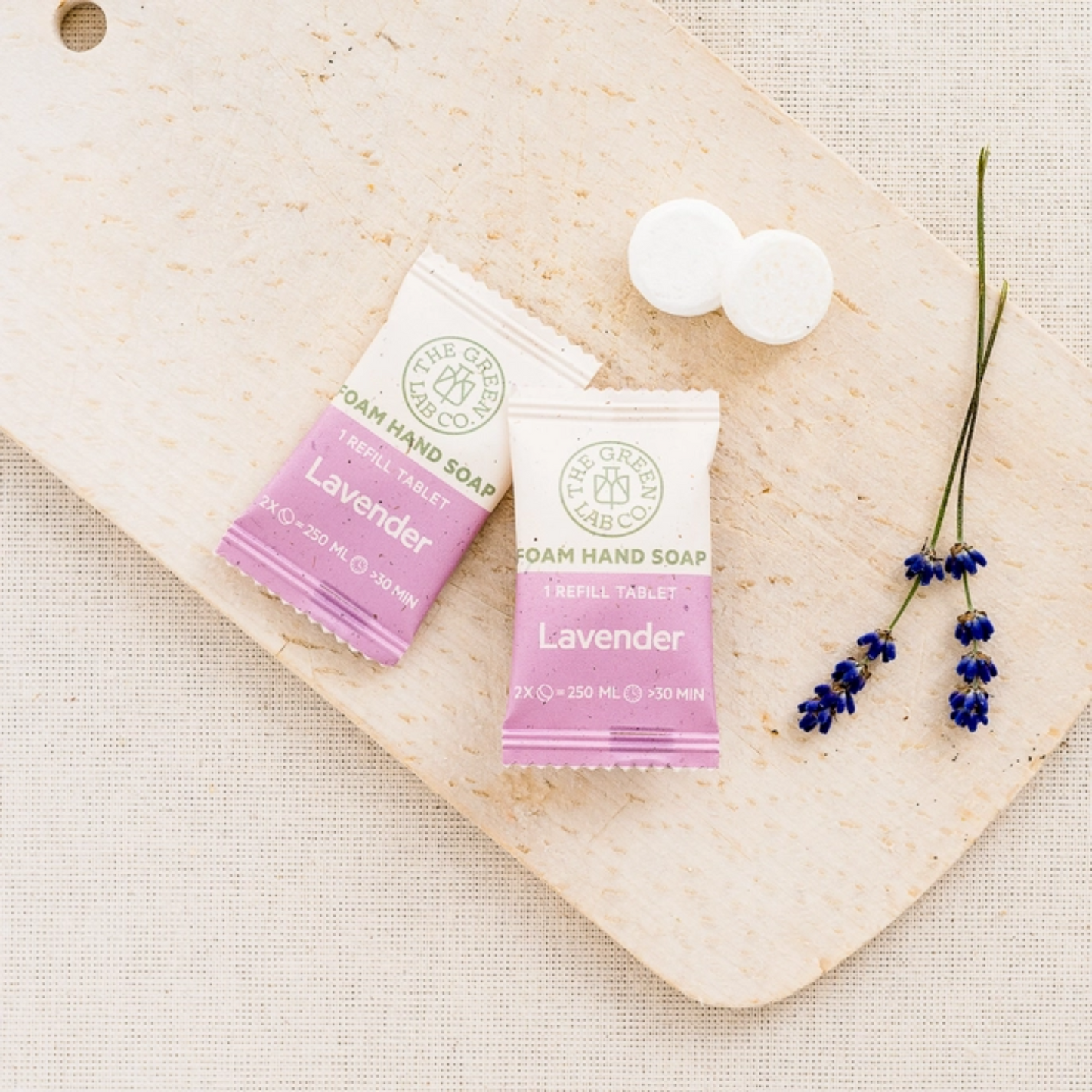 Jabón de manos natural recargable - Flor de Azahar y Lavanda