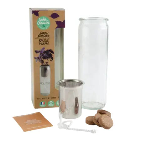 Jardín Autónomo de Albahaca Morada Radis Et Capucine