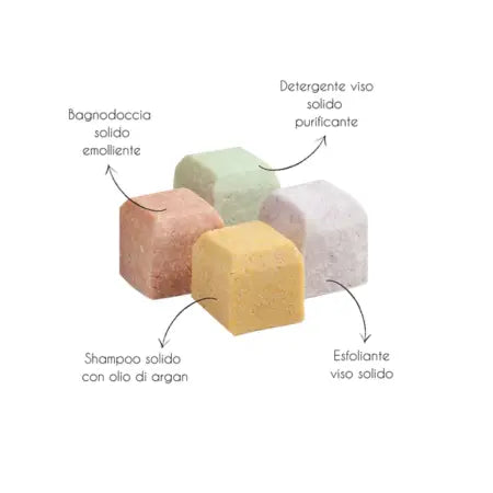 Kit de viaje de cosmética sólida Artemide Lab