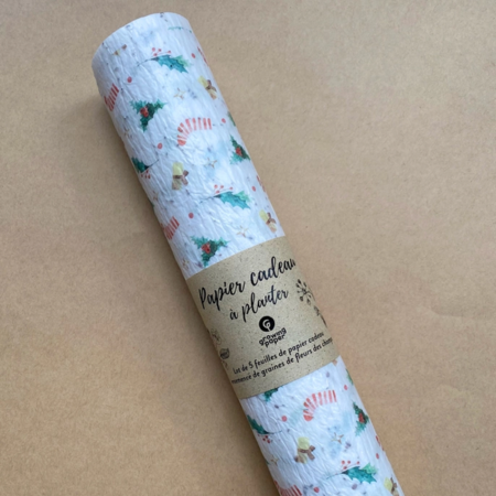 Papel de Regalo Navideño Plantable
