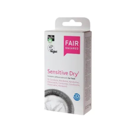 Preservativos naturales y veganos, Sensible - Caja de 10 Fair Squared
