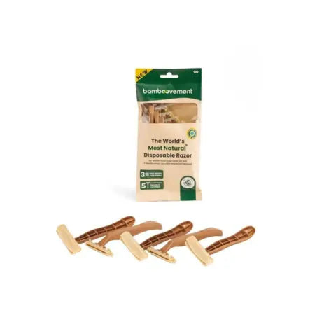 Razors desechables de madera Bamboovement