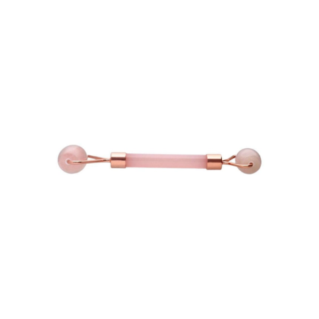 Roller facial de cuarzo rosa