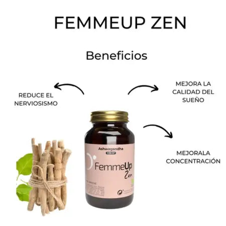 Suplemento Vegano para mejorar el sueño Ashwagandha FemmeUp