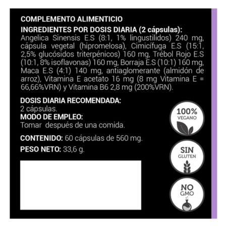 Suplemento Vegano para la Menopausia