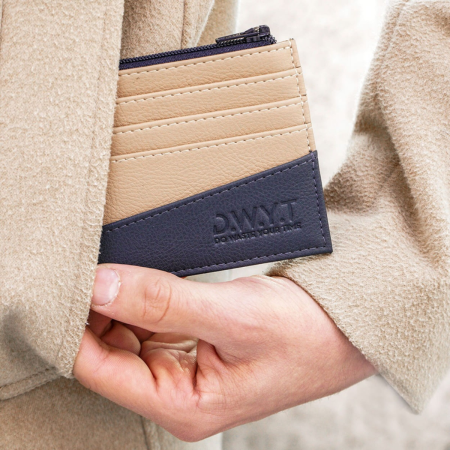 Tarjetero vegano de cuero de manzana