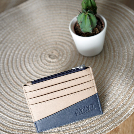 Tarjetero vegano de cuero de manzana