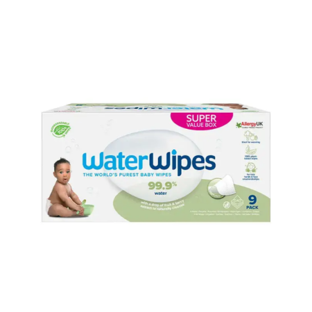 WaterWipes Toallitas Faciales – Caja Entera (540 toallitas)