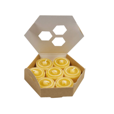 Velas De Cera De Abeja Velas De Té De Cera De Abeja Cruda 100 Pura Velas Org Nicas Hechas A Mano Juego De A 445795