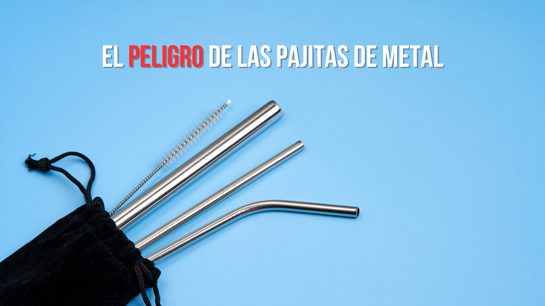 El peligro de las pajitas de metal