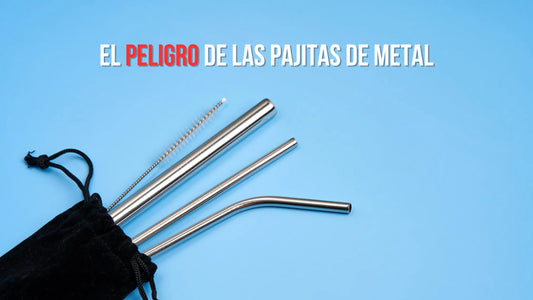 El peligro de las pajitas de metal