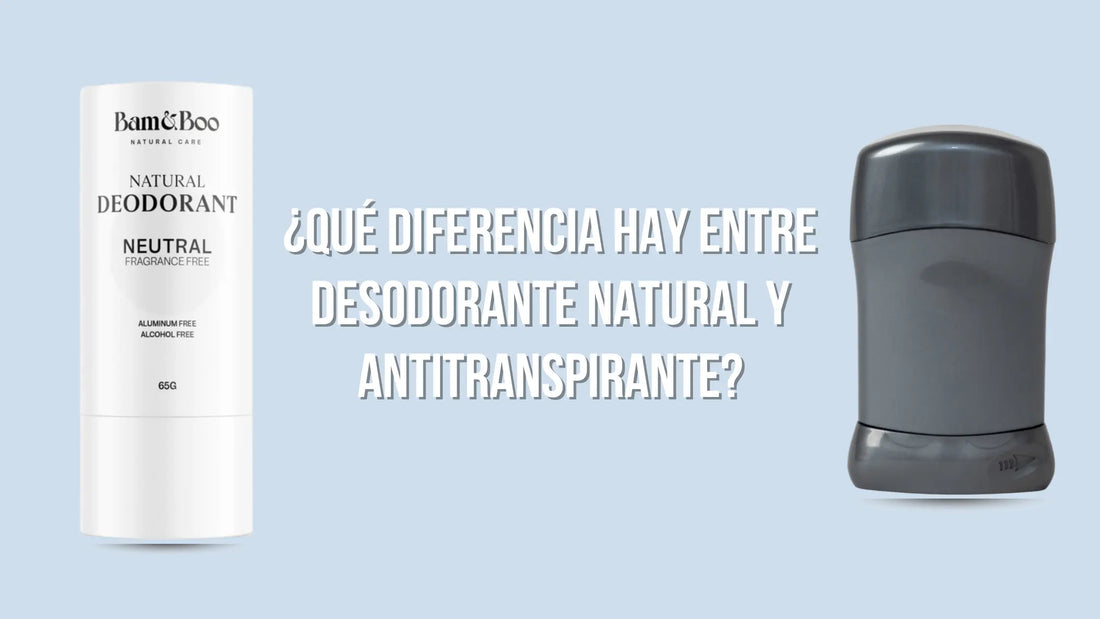 ¿Qué diferencia hay entre desodorante natural y antitranspirante?