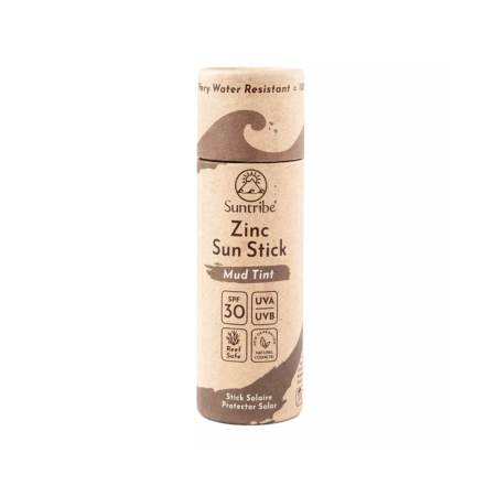 Suntribe Natural Mineral Zinc Sun Stick Tinte de barro - Factor 30