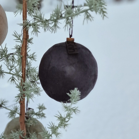 Bolas de Navidad Recicladas - Negro