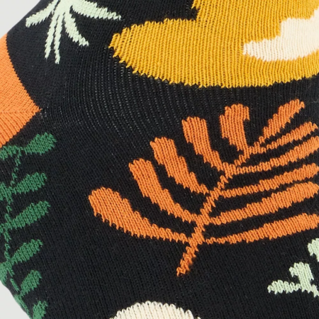 Calcetines Algodon Organico Hojas Zoom