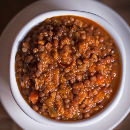 Guiso de lentejas y quinoa