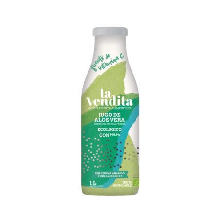 Jugo de Aloe Vera Ecológico con Pulpa - La Vendita