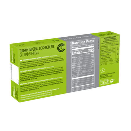 Turrón Imperial de Chocolate Vegano