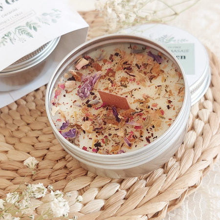 Vela de Masaje Natural Geranio