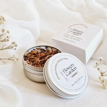 Vela Geranio Masaje Natural