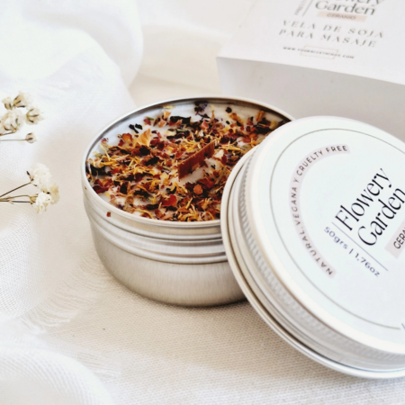 Vela Natural Masaje Geranio